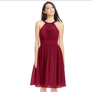 NWT Azazie Burgundy Yamilet Bridesmaid Dress